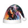 Augenstern Christmas Hat Watercolor-Doberman-Rottweiler Xmas Hat Unisex Santa Hat view 1