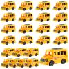 Blueweenly 24 Pcs 3.9 Inch Mini School Bus Toy Bulk Plastic Yellow Small Bus Playset Back to School Classroom Gift Party Favor Car for Birthday Party Supplies Favors (Classic) view 1