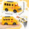 Blueweenly 24 Pcs 3.9 Inch Mini School Bus Toy Bulk Plastic Yellow Small Bus Playset Back to School Classroom Gift Party Favor Car for Birthday Party Supplies Favors (Classic) view 2