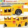 Blueweenly 24 Pcs 3.9 Inch Mini School Bus Toy Bulk Plastic Yellow Small Bus Playset Back to School Classroom Gift Party Favor Car for Birthday Party Supplies Favors (Classic) view 4