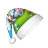 Augenstern Christmas Hat Easter-Rabbit-Eggs-Daisies Xmas Hat Unisex Santa Hat view 2