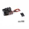 RCAWD SCX24 Motor Transmission 72T 130 Motor 2 Speed Transmission with Gearbox Mount High Torque Motor for Axial SCX24 Wrangler Bronco Gladiator Deadbolt Dodge Power Wagon C10 Upgrade Parts (Black) view 1