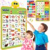 Electronic Alphabet Wall Chart, Talking ABC, 123s, Music Poster, Kids Montessori Toys for Toddlers 2-4, Interactive Educational Toddler Toy, Learning Gift for Age 1 2 3 4 5 Year Old Boys Girls - Green view 1