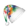Augenstern Christmas Hat Easter-Rabbit-Eggs-Painting Xmas Hat Unisex Santa Hat view 2