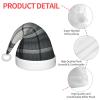 Augenstern Christmas Hat Grey-Tartan-Pattern Xmas Hat Unisex Santa Hat view 4