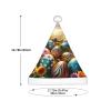 Augenstern Christmas Hat Colorful-Easter-Eggs Xmas Hat Unisex Santa Hat view 3