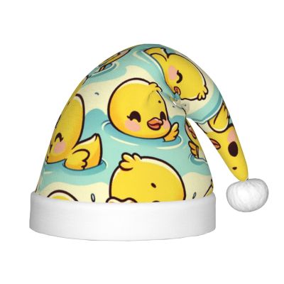 Augenstern Christmas Hat Kawaii-Duck-Swimming Xmas Hat Unisex Santa Hat