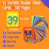51 PCS Number Flashcards, 0-50 Double Sided Printed Cards with 2 Reclosable Rings, Learn Numbers, Learn to Count-Fun Learning and Educational Flashcards Learning Tool for Kids, Preschoolers, Toddlers view 2