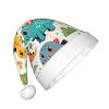 Augenstern Christmas Hat Dinosaur-Colorful-Kawaii Xmas Hat Unisex Santa Hat view 2