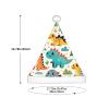 Augenstern Christmas Hat Dinosaur-Colorful-Kawaii Xmas Hat Unisex Santa Hat view 3