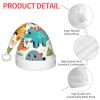 Augenstern Christmas Hat Dinosaur-Colorful-Kawaii Xmas Hat Unisex Santa Hat view 4