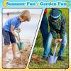 16 Inch Beach Toy Shovels, Sand Spade Shovel Toys for Kids Adults, Solid Sand Toy- Sandbox Kit,Outdoor, Snow Scoop, Planting Tools Gadget for Boys Girls, Digging, Gardening Travel 3 Pack view 2
