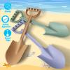 16 Inch Beach Toy Shovels, Sand Spade Shovel Toys for Kids Adults, Solid Sand Toy- Sandbox Kit,Outdoor, Snow Scoop, Planting Tools Gadget for Boys Girls, Digging, Gardening Travel 3 Pack view 4