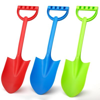 3 Pack Beach Sand Shovels Toys, 16 Inch Plastic Spade Shovel Scoop for Kids Adults, Beach Sand Toy for Sandbox,Outdoor, Snow Scoop, Planting Shovels for Digging, Gardening, Summer Vaction Travael