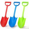 3 Pack Beach Sand Shovels Toys, 16 Inch Plastic Spade Shovel Scoop for Kids Adults, Beach Sand Toy for Sandbox,Outdoor, Snow Scoop, Planting Shovels for Digging, Gardening, Summer Vaction Travael view 1