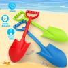 3 Pack Beach Sand Shovels Toys, 16 Inch Plastic Spade Shovel Scoop for Kids Adults, Beach Sand Toy for Sandbox,Outdoor, Snow Scoop, Planting Shovels for Digging, Gardening, Summer Vaction Travael view 3