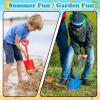3 Pack Beach Sand Shovels Toys, 16 Inch Plastic Spade Shovel Scoop for Kids Adults, Beach Sand Toy for Sandbox,Outdoor, Snow Scoop, Planting Shovels for Digging, Gardening, Summer Vaction Travael view 4