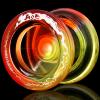 7YO AOE Responsive Yoyo Professional Trick Yoyo for Kids Beginner, Aluminum Metal Yoyos with Concave Bearing, Bearing Kits, 10 Strings - Orange Yellow view 1