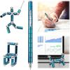 Jopstacext Fidget Pen - Cool Toys Desk Toys Multifunctional Deformable Writing Pen, Basket Stuffers Gadgets Gift for Kids Adults (Big-Blue) view 3