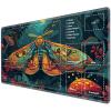JANENFNA for TCG Playmat with Magic Zones 24 x 14 inches Mousepad Compatible for MTG Trading Card Game Play Mats Smooth Rubber Surface Play Mat, Mystical Moth view 1