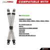 RCAWD 7075 120mm Shock Absorbers Universal for 1/10 RC Crawler Upgrades, for SCX10 I II III Pro 90046 AXI231017 TRX4 TRX6 Redcat D90 MST RC Shocks Dampers with Spring Black view 2