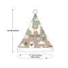 Augenstern Christmas Hat Floral-Alpaca-Llama Xmas Hat Unisex Santa Hat view 3