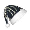 Augenstern Christmas Hat Grey-Realistic-Giraffes Xmas Hat Unisex Santa Hat view 2