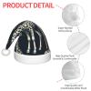 Augenstern Christmas Hat Grey-Realistic-Giraffes Xmas Hat Unisex Santa Hat view 4