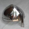 Mdhel viking helmet norman helmet nasal helmet large size polished new arming helmet replica re-enactment helmet large size helmet hand-made helmet polished helmet LARP helmet view 3