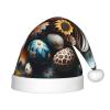 Augenstern Christmas Hat Easter-Eggs-Daisies-Leopard Xmas Hat Unisex Santa Hat view 1