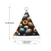 Augenstern Christmas Hat Easter-Eggs-Daisies-Leopard Xmas Hat Unisex Santa Hat view 3