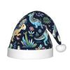 Augenstern Christmas Hat Dinosaur-Colorful-Pattern Xmas Hat Unisex Santa Hat view 1