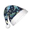 Augenstern Christmas Hat Dinosaur-Colorful-Pattern Xmas Hat Unisex Santa Hat view 2