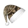Augenstern Christmas Hat Ancient-Mayan-Calendar-Stone Xmas Hat Unisex Santa Hat view 2