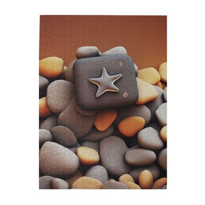500 Piece Jigsaw Puzzle for Adults Personalized Picture Puzzle Pebble Customized Wooden Puzzle for Family, Birthday, Wedding, Game Nights Gifts, 20.4"x15"