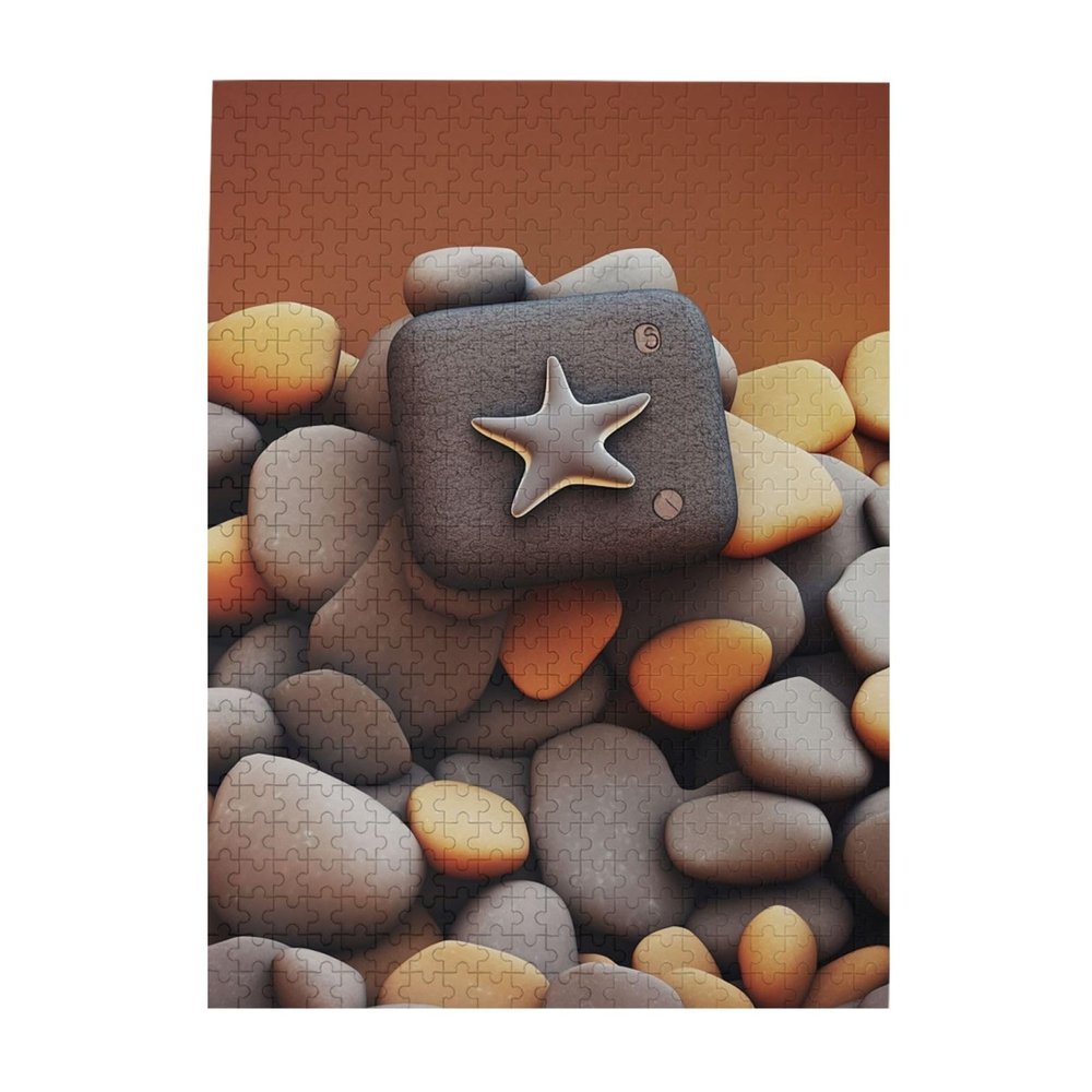500 Piece Jigsaw Puzzle for Adults Personalized Picture Puzzle Pebble Customized Wooden Puzzle for Family, Birthday, Wedding, Game Nights Gifts, 20.4"x15"