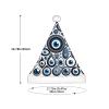 Augenstern Christmas Hat Turkish-Evil-Eyes Xmas Hat Unisex Santa Hat view 3