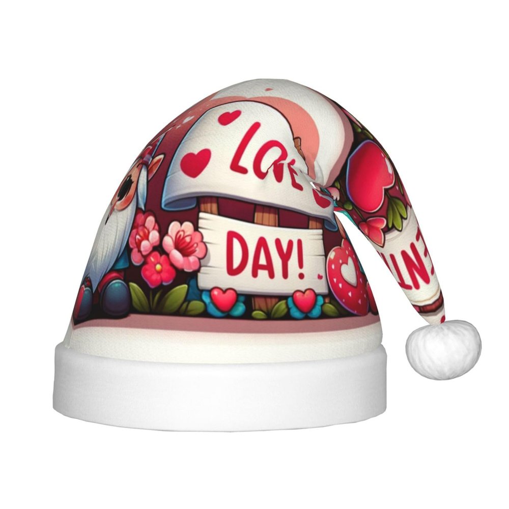 Augenstern Christmas Hat Valentine-Cute-Gnomes-Cartoon Xmas Hat Unisex Santa Hat