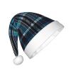 Augenstern Christmas Hat Blue-Tartan Xmas Hat Unisex Santa Hat view 2