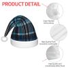 Augenstern Christmas Hat Blue-Tartan Xmas Hat Unisex Santa Hat view 4