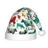 Augenstern Christmas Hat Colorful-Cow-Funny Xmas Hat Unisex Santa Hat view 1
