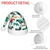 Augenstern Christmas Hat Colorful-Cow-Funny Xmas Hat Unisex Santa Hat view 4