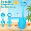 Beach Sand Shovels Toys, 16 Inch Heavy Duty Plastic Sand Spade Shovel for Kids Adults, Beach Sand Toy for Sandbox,Outdoor, Snow Scoop, Planting, Digging, Gardening, Summer Vacation 3 Pack view 2
