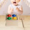 B Baosity Wooden Pounding Bench Baby Workbench Pound Ball Toy Montessori for 1 2 3 4 Year Old Kids Party Games Supplies view 2