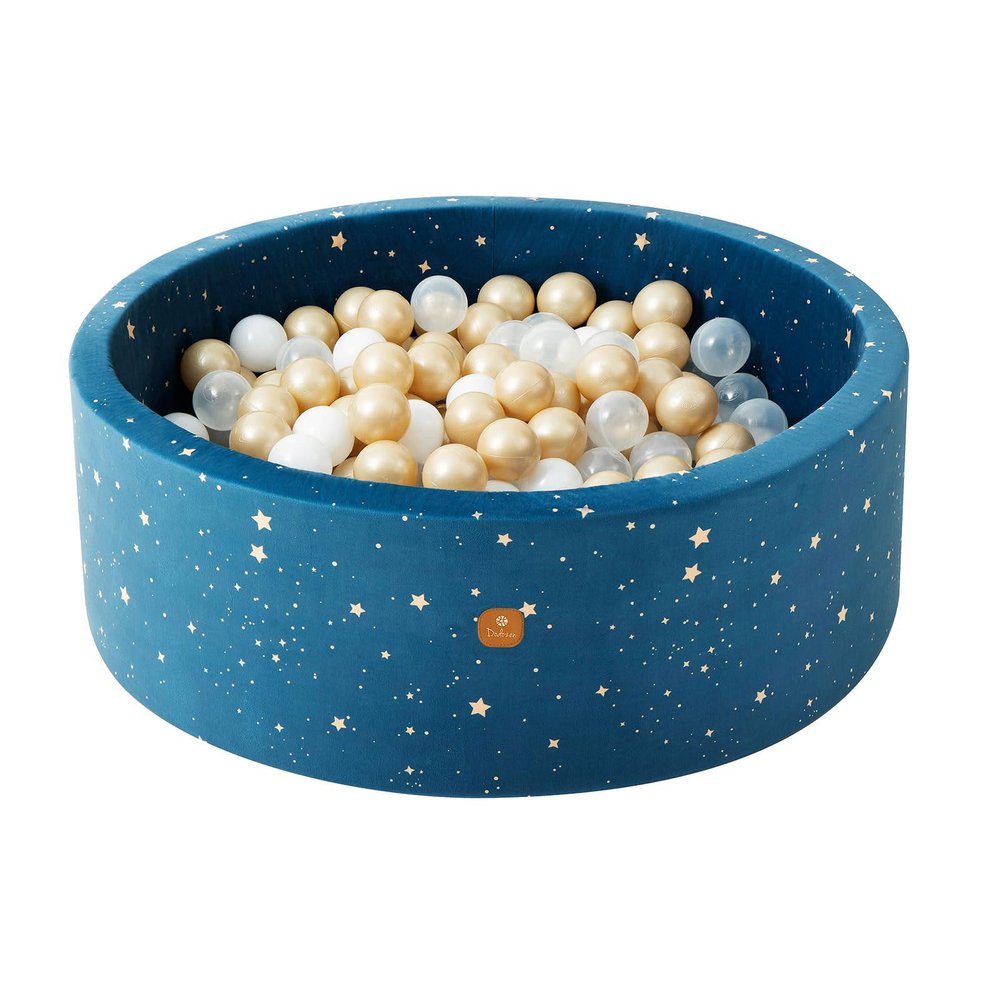 Dodozen Foam Ball Pit 35.4"x 11.8" for Toddlers and Kids,Round Ball Pool Indoor Outdoor Baby Playpen,Ideal Gift for Infants,Balls not Included - Night Sky