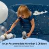 Dodozen Foam Ball Pit 35.4"x 11.8" for Toddlers and Kids,Round Ball Pool Indoor Outdoor Baby Playpen,Ideal Gift for Infants,Balls not Included - Night Sky view 2