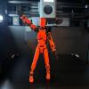 TIRADORES Assembled T13 Action Figure with Stand, 3D Printed Dummy 13 Action Figure Assembled, Fully Articulated Robot, Easy 13 Action Figure, Accessories Included, Stop Motion Animation, Gift view 4