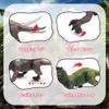 Moskiddo Remote Control Dinosaur Toys for Kids 3-5, 5-7, 8-12, 10-12, Electronic RC T Rex Dino Robot Toy for Boys, Top Christmas & Birthday Gifts for 6 7 8 9 10 11 & 12 Year Old Boys (Color: Brown) view 3