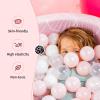Dodozen Foam Ball Pit 35.4"x 11.8" for Toddlers and Kids,Round Ball Pool Indoor Outdoor Baby Playpen,Ideal Gift for Infants,Balls not Included - Shell Pink view 4