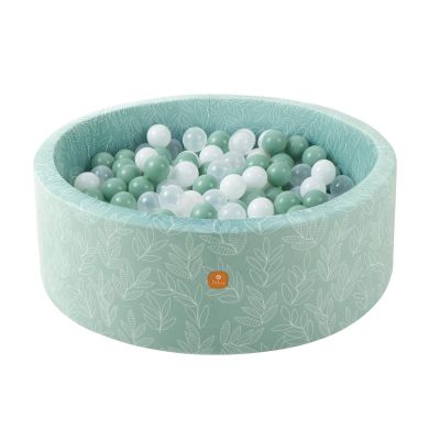 Dodozen Foam Ball Pit 35.4"x 11.8" for Toddlers and Kids,Round Ball Pool Indoor Outdoor Baby Playpen,Ideal Gift for Infants,Balls not Included - Sage